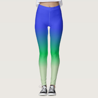 Legging Royal Blue Emerald Sage Green Ombre