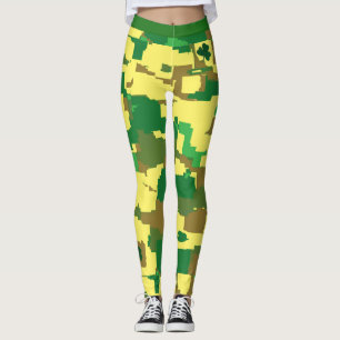 Legging Rua da Patty com Design de Camo com uma boa luch, 