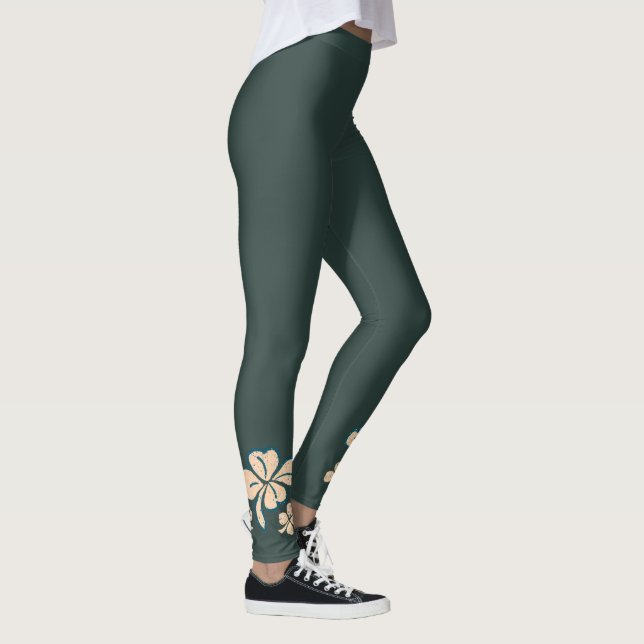 Legging Rua de Vestuário do Shamrock Verde. (Direita)