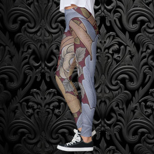 Legging Rua James Acanthus Leaf Pattern de William Morris