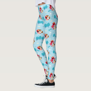 Legging Rua Sésamo Padrão Elmo & Tango