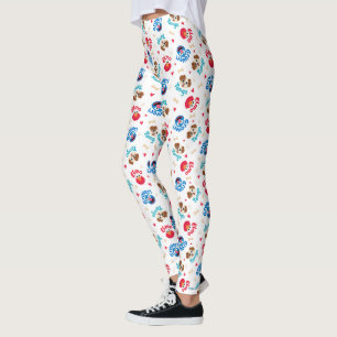 Legging Rua Sésamo Padrão Tango, Elmo e Grover