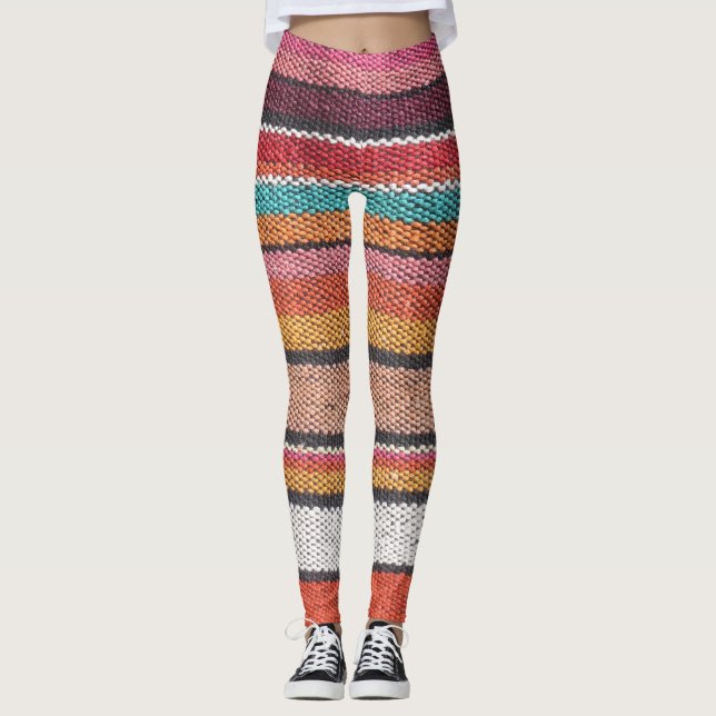 Legging Rug Richness: Texturas mexicanas no Peru (Frente)