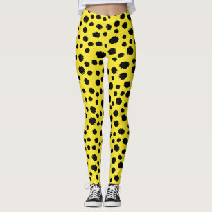 Legging Safari Gato Pele de Leopardo Estampa Selvagem Pret