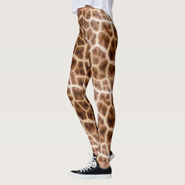 Legging Safari Giraffe Impressão (Esquerda)