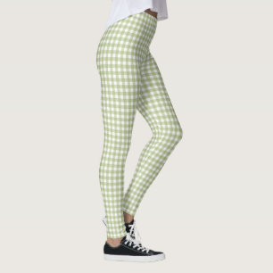 Legging Sage Green Gingham Check