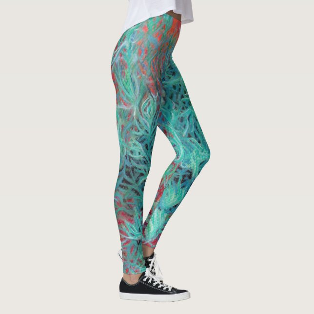 Legging Sage Verde e Areia Vermelha (Direita)