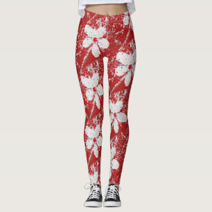Legging Sakura flor de cerejeira japonesa impressão floral