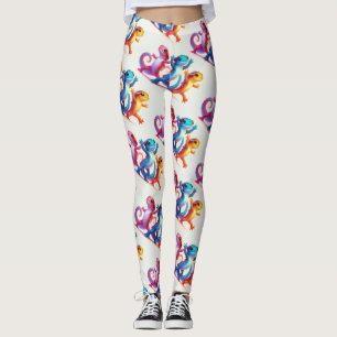 Legging Salamandras Coloridas fazem o Deslize da Salamandr