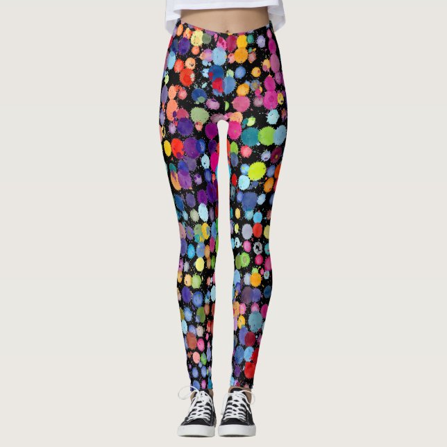 Legging Salpicos de Tinta Funky (Frente)