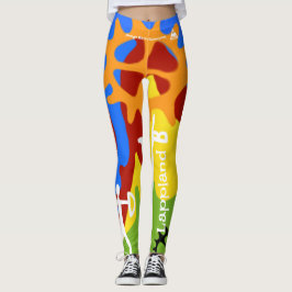 Legging Samiska mönster figurer i många färger