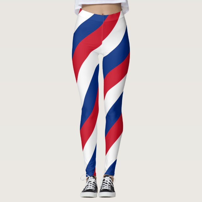 Legging Samoa - Cores Nacionais de Bandeiras com Strike Di (Frente)