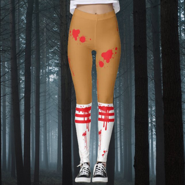 Legging Sangue de Cheerleader Zombie Splattered (Criador carregado)