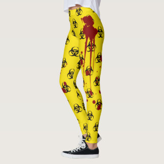 Legging Sangue Salpicado Risco Biológico