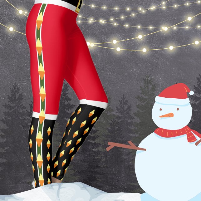 Legging Santa Claus Nutcracker Soldier Novelty Natal (Criador carregado)