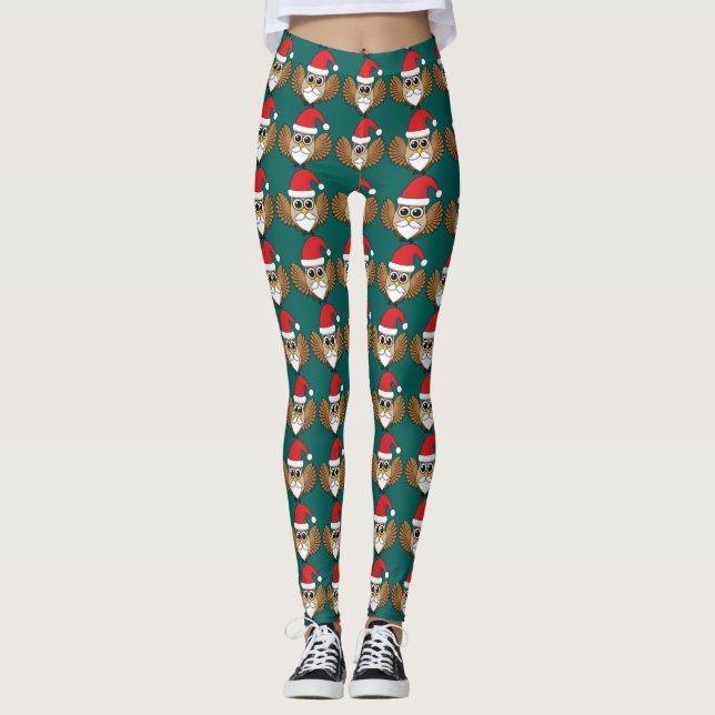 Legging Santa Claus Owl (Frente)