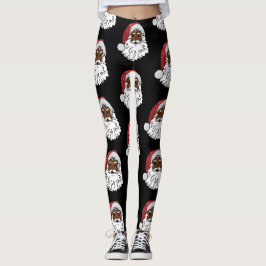 Legging santa claus preto sequestrado