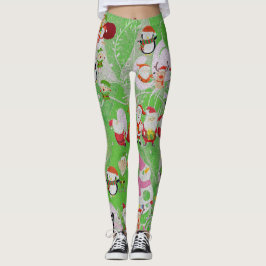 Legging Santa Magical Green New Year