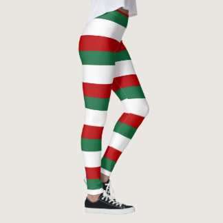 Legging Santa’s Helper Elf • Red, Green & White Christmas