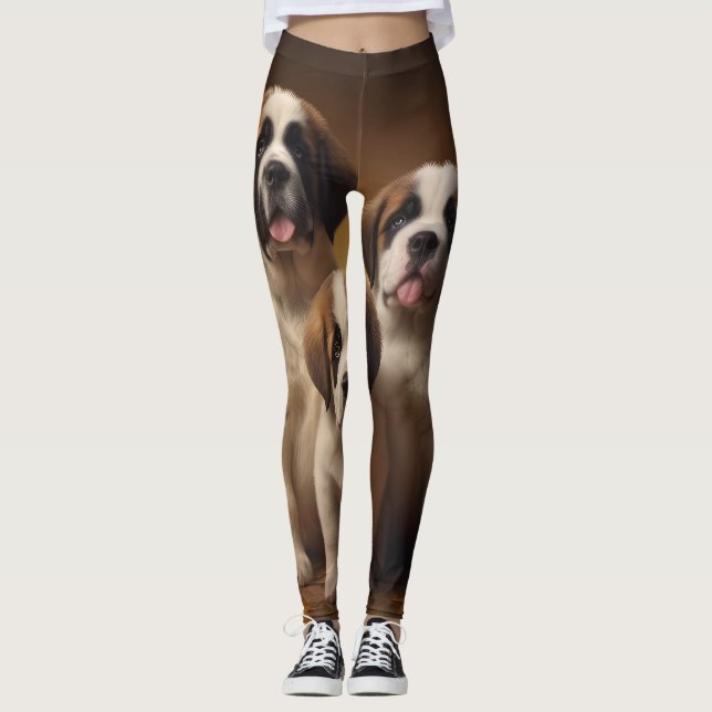 Legging Santo Bernard Puppy Autumn Delight Pumpkin (Frente)