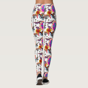 Legging Sapos voadores coloridos