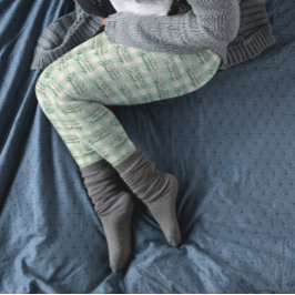 Legging Saudações da temporada Gingham Natal