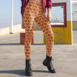 Legging Scary Jack O Lantern Orange Halloween<br><div class="desc">Estas leggings laranja de Halloween exibem um legal sorriso de calças padrão Jack O Lantern. Presente legal e assustador.</div>