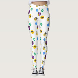 Legging Scholar, horror, fantasmas e emojis bonitos em bra