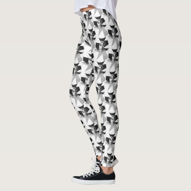 Legging Sci-Fi - Lanore de Poe de fantasia e Annabelle Lee (Esquerda)