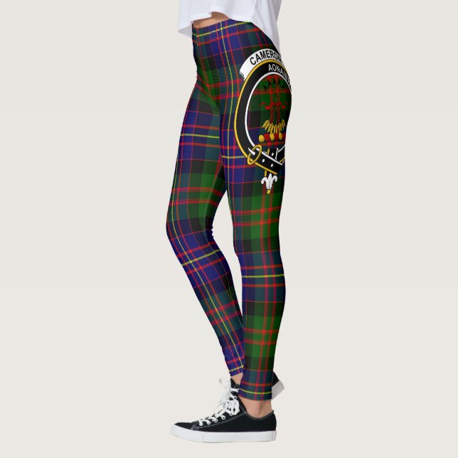 Legging Scotstee Clan Cameron Da Erracht Modern Crest (Esquerda)
