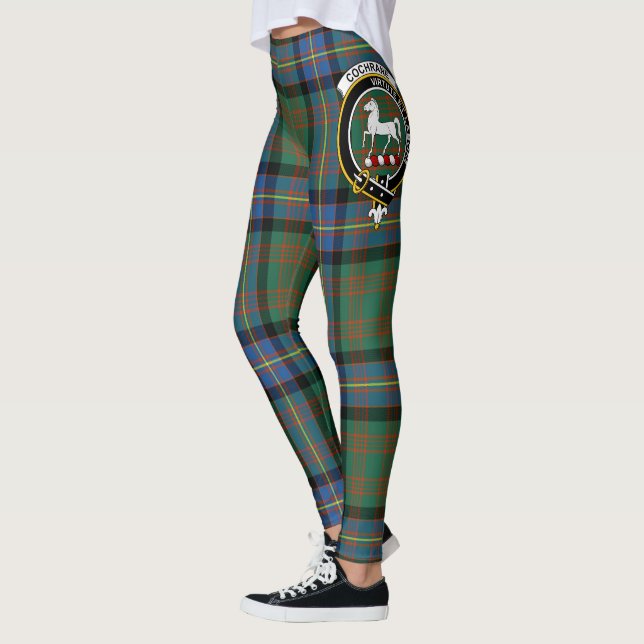 Legging Scotstee Clan Cochrane Antiga Crest Tartan Mulhere (Esquerda)