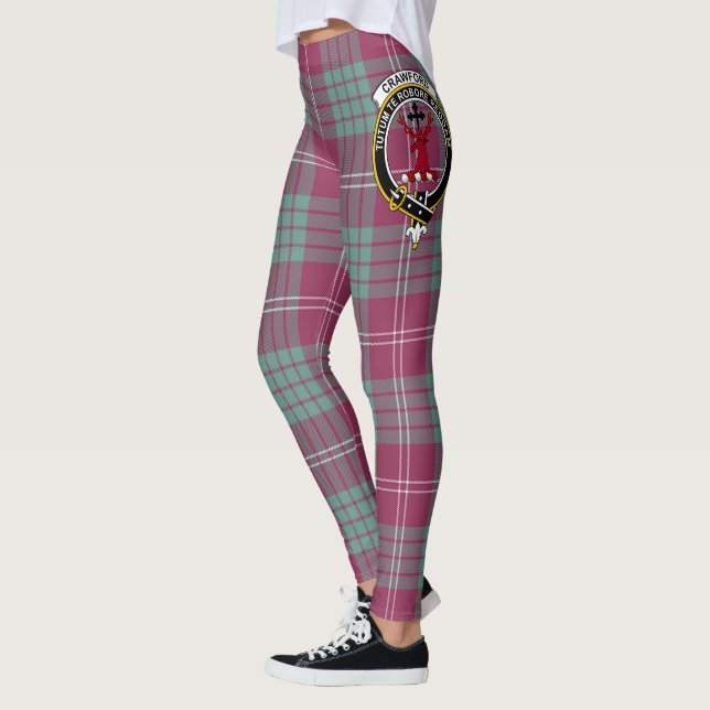 Legging Scotstee Clan Crawford Ancional Crest Tartan Women (Esquerda)