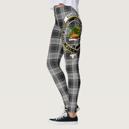 Legging Scotstee Clan Douglas Cinza Crest Tartan Women