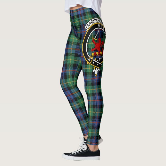 Legging Scotstee Clan Farquharson Antigo Crest Tartan (Esquerda)