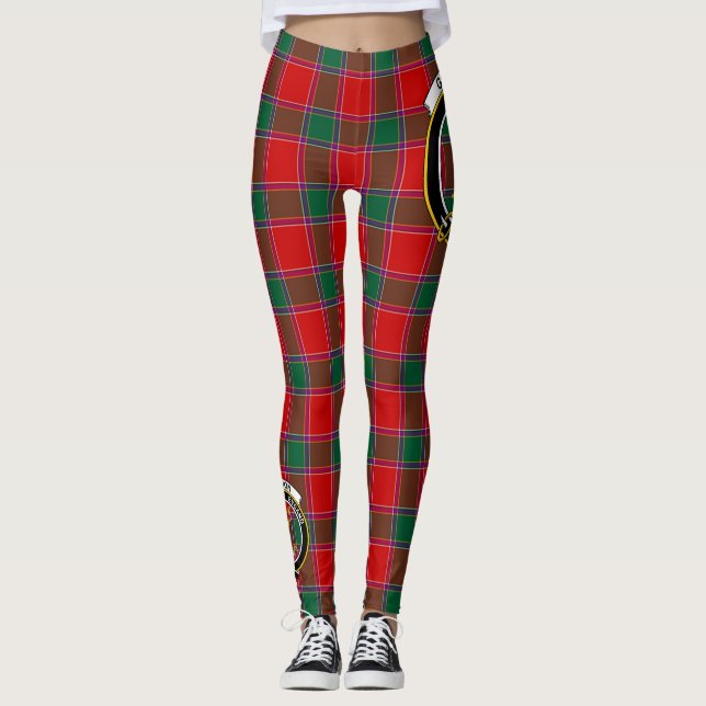 Legging Scotstee Clan Gordon of Abergeldie Crest Tartan (Frente)