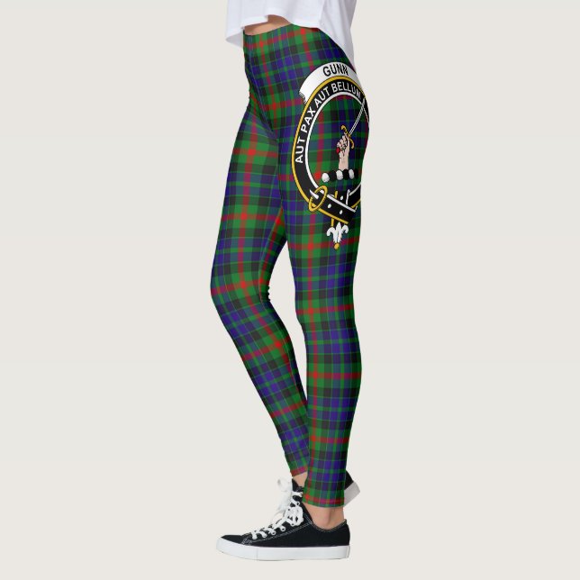 Legging Scotstee Clan Gunn Modern Crest Tartan Women (Esquerda)