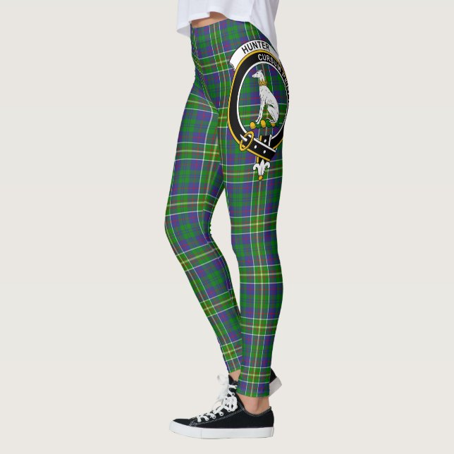 Legging Scotstee Clan Hunter de Hunterston Crest Tartan (Esquerda)
