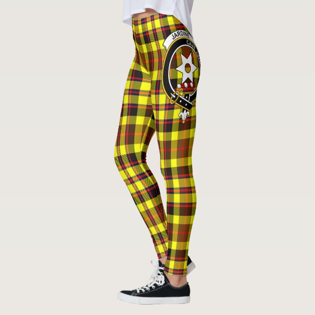 Legging Scotstee Clan Jardine Yellow Crest Tartan Mulheres (Esquerda)