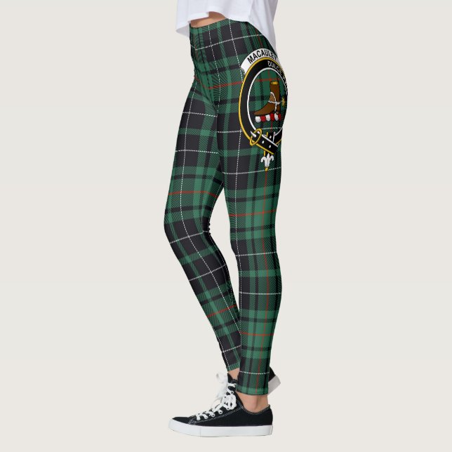 Legging Scotstee Clan MacAulay caçando Crest Tartan Women (Esquerda)