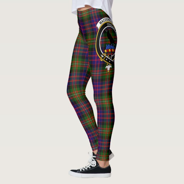 Legging Scotstee Clan MacDonell De Glengarry Modern Crest (Esquerda)
