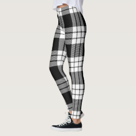 Legging Scotstee Clan MacFarlane Black & White Tartan Wome