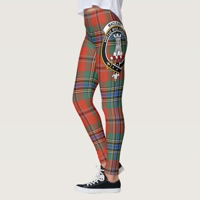 Legging Scotstee Clan MacLean De Duart Crest Tartan Women  (Esquerda)