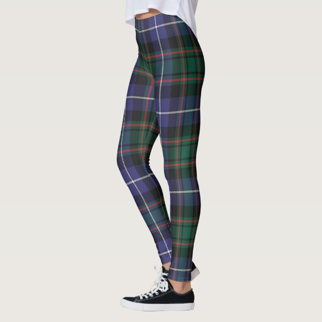 Legging Scotstee Clan MacRae Caçando Antigo Tartan Moderno (Esquerda)