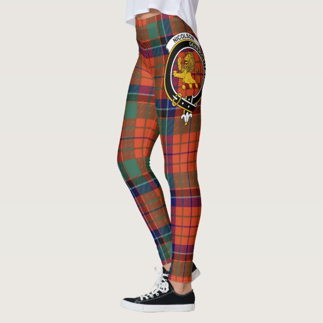 Legging Scotstee Clan Nicolson Antigo Crest Tartan Women (Esquerda)