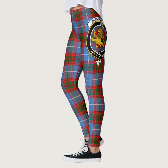 Legging Scotstee Clan Nicolson Modern Crest Tartan Women (Esquerda)