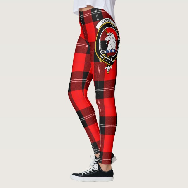 Legging Scotstee Clan Ramsay Modern Crest Tartan Women (Esquerda)