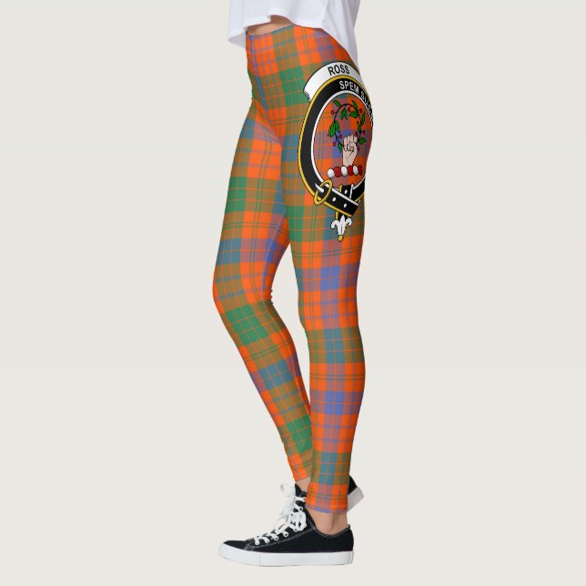Legging Scotstee Clan Ross Ancional Crest Tartan Women (Esquerda)