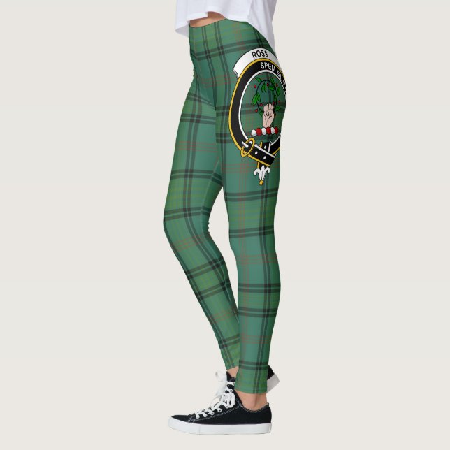 Legging Scotstee Clan Ross Hunting Antigo Crest Tartan (Esquerda)