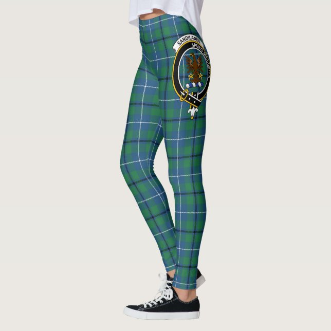 Legging Scotstee Clan Sandilands Antigo Crest Tartan Wome (Esquerda)