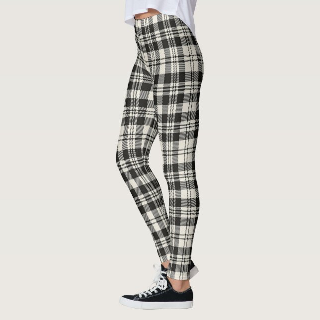 Legging Scotstee Clan Scott Black White Ancient Tartan (Esquerda)
